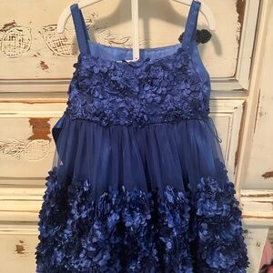 Bonnie Jean Royal Blue Floral Dress
